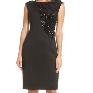SOLD Harper Rose Sequin Swath Sheath Dress
